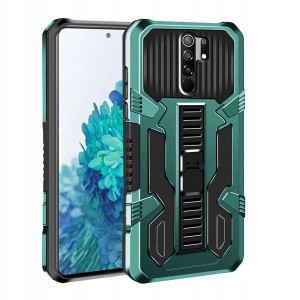 ETUI DO XIAOMI REDMI 9 PANCERNE CASE PODSTAWKA MOCNE ARMOR + SZKŁO