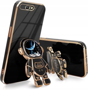 ETUI ASTRONAUT DO HUAWEI Y6 2018 UCHWYT PODSTAWKA SILIKON CASE 6D + SZKŁO