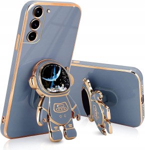 ETUI ASTRONAUT DO SAMSUNG S22 GLAMOUR UCHWYT PODSTAWKA SILIKON CASE 6D