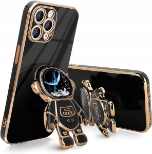 ETUI ASTRONAUT DO IPHONE 14 PRO UCHWYT PODSTAWKA SILIKON CASE 6D + SZKŁO