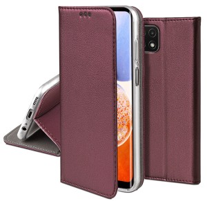 ETUI Z KLAPKĄ PORTFEL DO SAMSUNG A22 5G MAGNETIC SMART KABURA CASE GŁADKI
