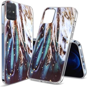 ETUI DO SAMSUNG A51 4G GLAMOUR SILIKON GLITTER BROKATOWE CASE + SZKŁO