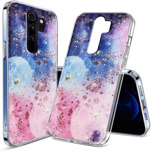 ETUI DO XIAOMI REDMI NOTE 8 PRO GLAMOUR SILIKON GLITTER BROKATOWE + SZKŁO