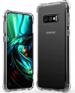 ETUI CLEAR CASE DO SAMSUNG S10E SLIM BUMPER + FOLIA