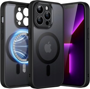 ETUI DO IPHONE 13 PRO MAX MATOWE SILIKON MAGNETYCZNE DO MAGSAFE CASE+ SZKŁO