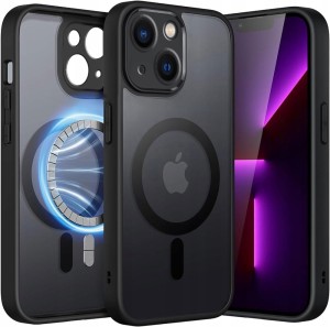 ETUI DO IPHONE 14 MATOWE SILIKON MAGNETYCZNE DO MAGSAFE OCHRONA TPU + SZKŁO