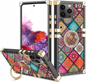 ETUI GLAMOUR DO IPHONE 14 PRO RING CASE + SZKŁO