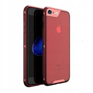 ETUI DO iPHONE 7 IPAKY PLATE BUMPER JET SLIM+SZKŁO
