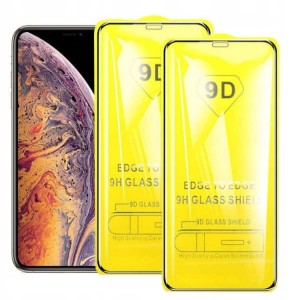 2x SZKŁO HARTOWANE 9D na cały ekran DO IPHONE X/XS