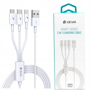 KABEL DEVIA 3W1 LIGHTNING / MICRO / TYP-C 1,2M 2A