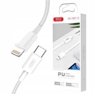 KABEL XO-NB113 USB typ-C / LIGHTNING 18W 2A 1M SZYBKIE ŁADOWANIE DO IPHONE