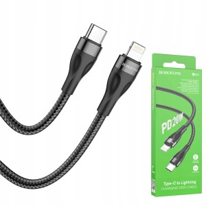 SZYBKI KABEL BOROFONE BX61 2X USB TYPE-C LIGHTNING 1M 20W DO SAMSUNG XIAOMI