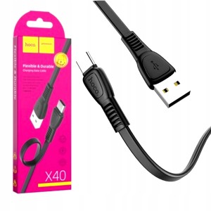 SZYBKI KABEL HOCO X40 TYPE-C 1M 3A DO SAMSUNG XIAOMI HUAWEI MOCNY TRWAŁY