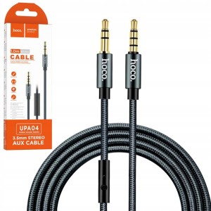 KABEL AUX AUDIO HOCO UPA20 1M TRANSFER MUZYKI JACK 3,5MM TRWAŁY STEREO