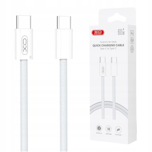 SZYBKI KABEL XO-NB-Q260A TYP-C DO TYP-C 60W 1M DO SAMSUNG XIAOMI HUAWEI