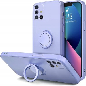 ETUI DO SAMSUNG M51 SILIKON OCHRONA APARATU RING CASE SOFT + SZKŁO