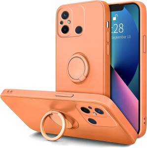 ETUI DO XIAOMI REDMI 12C SILIKON OCHRONA APARATU RING CASE SOFT + SZKŁO