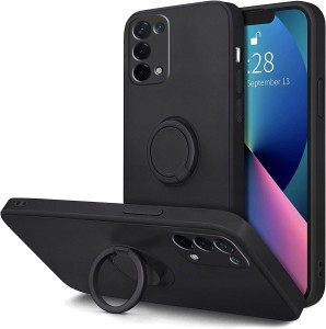 ETUI DO OPPO A54 5G / A74 5G / A93 5G SILIKON OCHRONA APARATU RING + SZKŁO