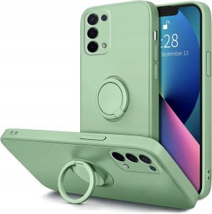 ETUI DO OPPO A54 5G / A74 5G / A93 5G SILIKON OCHRONA APARATU RING + SZKŁO