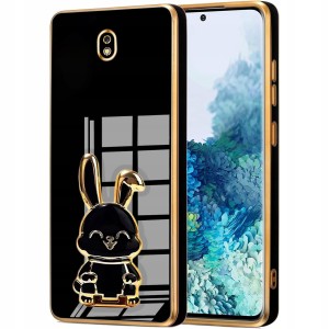 ETUI GLAMOUR DO SAMSUNG J7 2017 KRÓLIK UCHWYT PODSTAWKA SILIKON 6D + SZKŁO