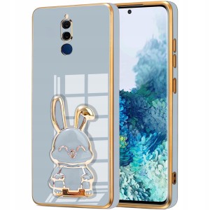 ETUI GLAMOUR DO HUAWEI MATE 10 LITE KRÓLIK UCHWYT SILIKON CASE 6D + SZKŁO