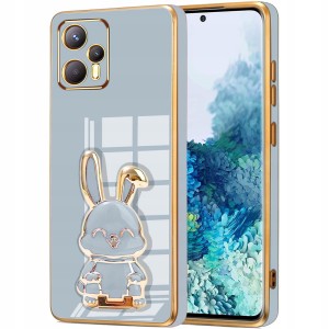 ETUI GLAMOUR DO POCO F5 KRÓLIK UCHWYT PODSTAWKA SILIKON CASE 6D + SZKŁO