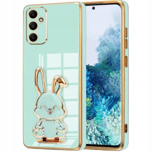 ETUI GLAMOUR DO SAMSUNG A15 4G / 5G KRÓLIK UCHWYT PODSTAWKA SILIKON + SZKŁO