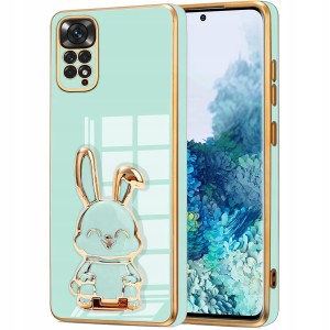 ETUI GLAMOUR DO XIAOMI REDMI NOTE 11 / 11S KRÓLIK UCHWYT 6D SILIKON + SZKŁO