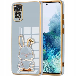 ETUI GLAMOUR DO XIAOMI REDMI NOTE 11 / 11S KRÓLIK UCHWYT 6D SILIKON + SZKŁO