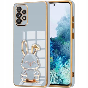 ETUI GLAMOUR 6D DO SAMSUNG A33 5G KRÓLIK UCHWYT PODSTAWKA SILIKON + SZKŁO