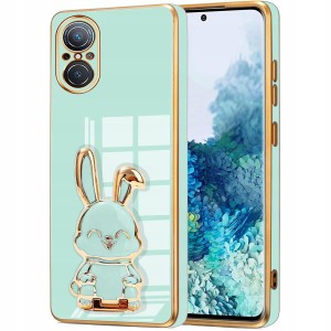 ETUI GLAMOUR DO HUAWEI NOVA 9 SE KRÓLIK UCHWYT PODSTAWKA SILIKON 6D + SZKŁO