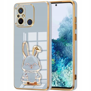 ETUI GLAMOUR DO XIAOMI REDMI 12C KRÓLIK UCHWYT SILIKON CASE 6D + SZKŁO