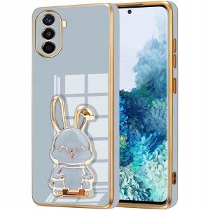 ETUI GLAMOUR DO HUAWEI NOVA Y70 KRÓLICZEK UCHWYT PODSTAWKA SILIKON + SZKŁO