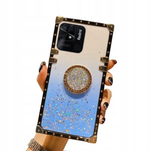 ETUI DO XIAOMI REDMI 10C BROKAT RING CASE + SZKŁO