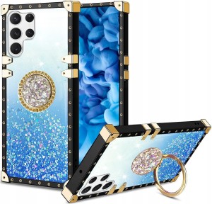 ETUI BROKATOWE DO SAMSUNG S23 ULTRA CASE GLAMOUR GLITTER BROKAT RING