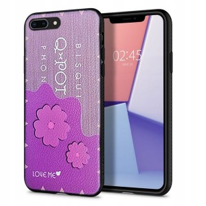 SILIKONOWE MIĘKKIE ETUI DO IPHONE 7/8 PLUS+SZKŁO