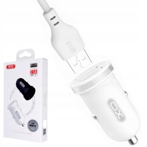 Ładowarka samochodowa XO-CC18 2x USB 2,1A BIAŁA