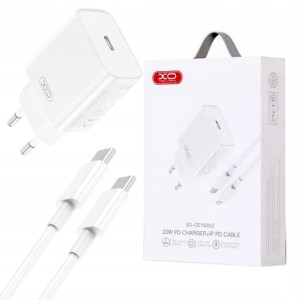 ŁADOWARKA SIECIOWA SZYBKA USB-C 3A 20W KABEL USB TYPE-C XO-CE15