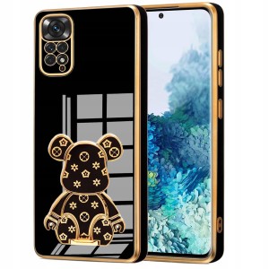 ETUI GLAMOUR DO XIAOMI REDMI NOTE 11 / 11S MIŚ BEAR UCHWYT SILIKON + SZKŁO