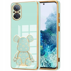 ETUI GLAMOUR DO HUAWEI NOVA 9 SE MIŚ UCHWYT PODSTAWKA BEAR SILIKON + SZKŁO
