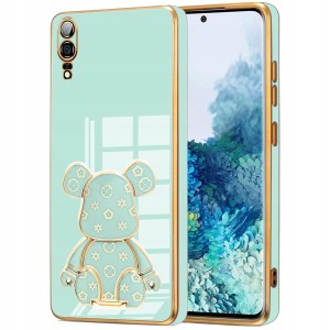 ETUI GLAMOUR DO HUAWEI P20 MIŚ UCHWYT PODSTAWKA BEAR SILIKON CASE + SZKŁO