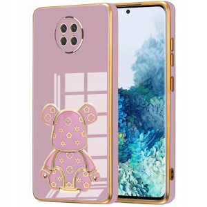 ETUI GLAMOUR DO XIAOMI REDMI NOTE 9 5G / 9T 5G MIŚ UCHWYT SILIKON + SZKŁO