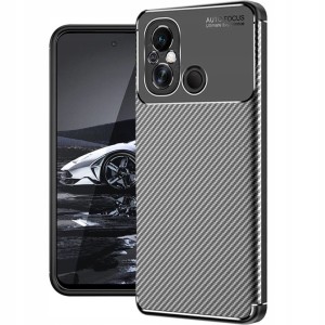 ETUI DO XIAOMI REDMI 12C CARBON PANCERNE SILIKON KARBON SLIM CASE + SZKŁO