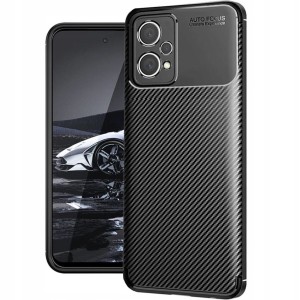 ETUI DO REALME 9 PRO / REALME 9 5G CARBON PANCERNE SILIKON SLIM + SZKŁO