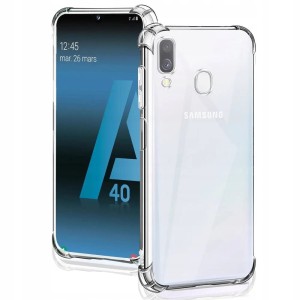 ETUI DO SAMSUNG A40 CLEAR ANTI-SHOCK SLIM + SZKŁO