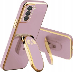 ETUI GLAMOUR DO SAMSUNG S21 FE PANDA UCHWYT PODSTAWKA SILIKON CASE + SZKŁO