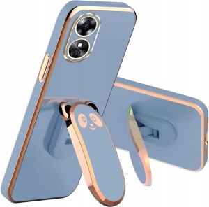 ETUI DO OPPO A78 4G GLAMOUR PANDA UCHWYT PODSTAWKA 6D SILIKON CASE + SZKŁO