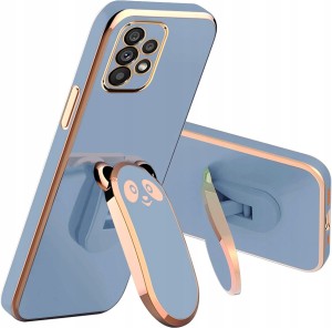 ETUI DO SAMSUNG A53 5G GLAMOUR PANDA UCHWYT PODSTAWKA CASE SILIKON + SZKŁO