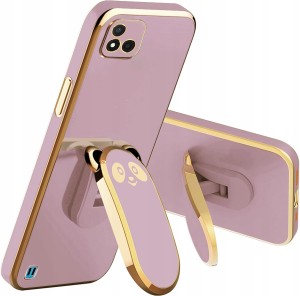 ETUI DO REALME C11 2021 / C20 GLAMOUR PANDA UCHWYT 6D SILIKON CASE + SZKŁO