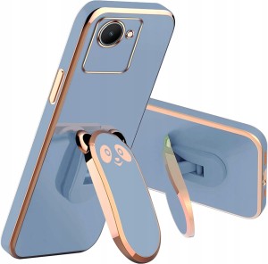 ETUI DO REALME C30 GLAMOUR PANDA UCHWYT PODSTAWKA 6D SILIKON CASE + SZKŁO